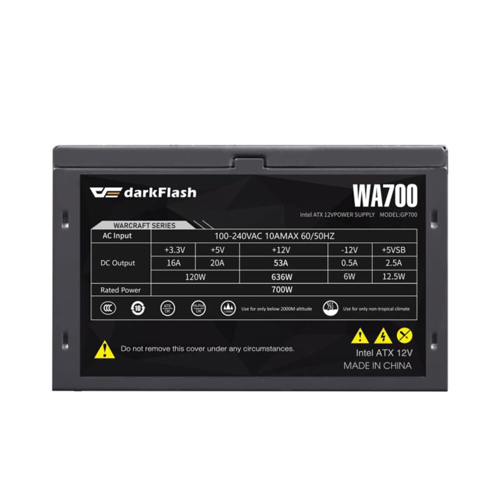 DarkFlash Power Supply WA700 700W Power Supply DarkFlash Power Supply WA700 700W Power Supply